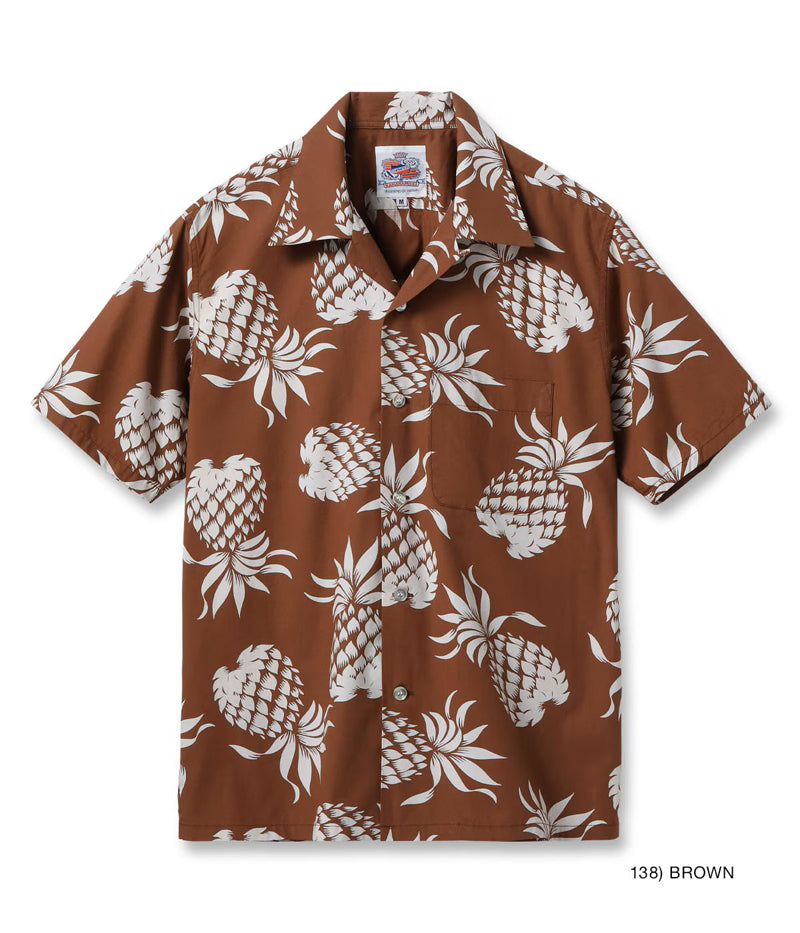 DK37811 / SUNSURF DUKE KAHANAMOKU COTTON HAWAIIAN SHIRT “DUKE'S PINEAPPLE”