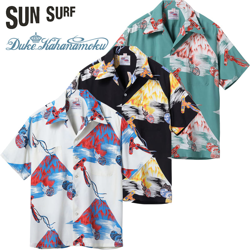 DK39634 / SUNSURF DUKE KAHANAMOKU SPECIAL EDITION “Mt.FUJI & LUCKY EGGPLANT” (SHORT SLEEVE)