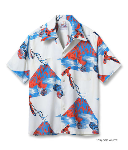 DK39634 / SUNSURF DUKE KAHANAMOKU SPECIAL EDITION “Mt.FUJI & LUCKY EGGPLANT” (SHORT SLEEVE)
