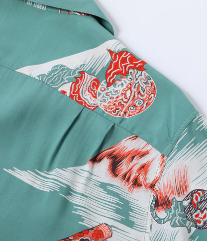 DK39634 / SUNSURF DUKE KAHANAMOKU SPECIAL EDITION “Mt.FUJI & LUCKY EGGPLANT” (SHORT SLEEVE)