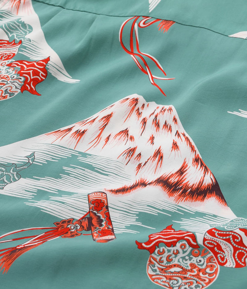 DK39634 / SUNSURF DUKE KAHANAMOKU SPECIAL EDITION “Mt.FUJI & LUCKY EGGPLANT” (SHORT SLEEVE)