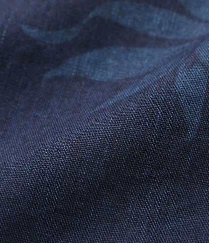 DK39641 / SUNSURF DUKE KAHANAMOKU INDIGO COTTON HAWAIIAN SHIRT “DUKE'S PINEAPPLE”