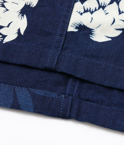 DK39641 / SUNSURF DUKE KAHANAMOKU INDIGO COTTON HAWAIIAN SHIRT “DUKE'S PINEAPPLE”