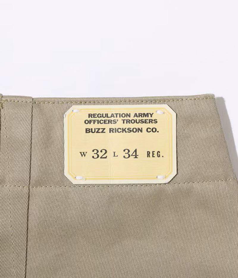 M43036 / BUZZ RICKSON'S EARLY MILITARY CHINOS 1942 MODEL (ONE WASH)