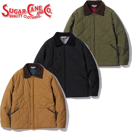 SC15402 / SUGAR CANE WEATHER CLOTH QUILTED WORK JACKET