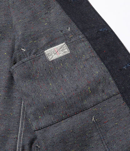 SC15445 / SUGAR CANE FICTION ROMANCE 13.7oz. INDIGO NEP DENIM WORK COAT