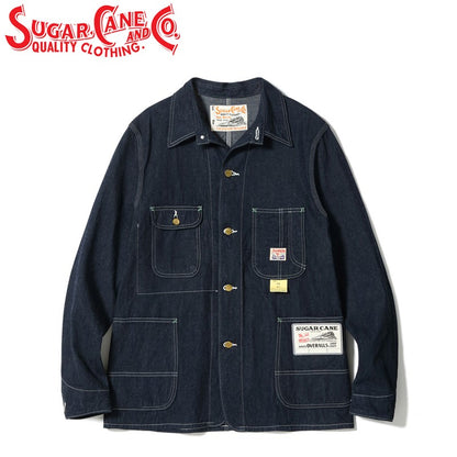 SC15655 / SUGAR CANE 11oz. BLUE DENIM WORK COAT