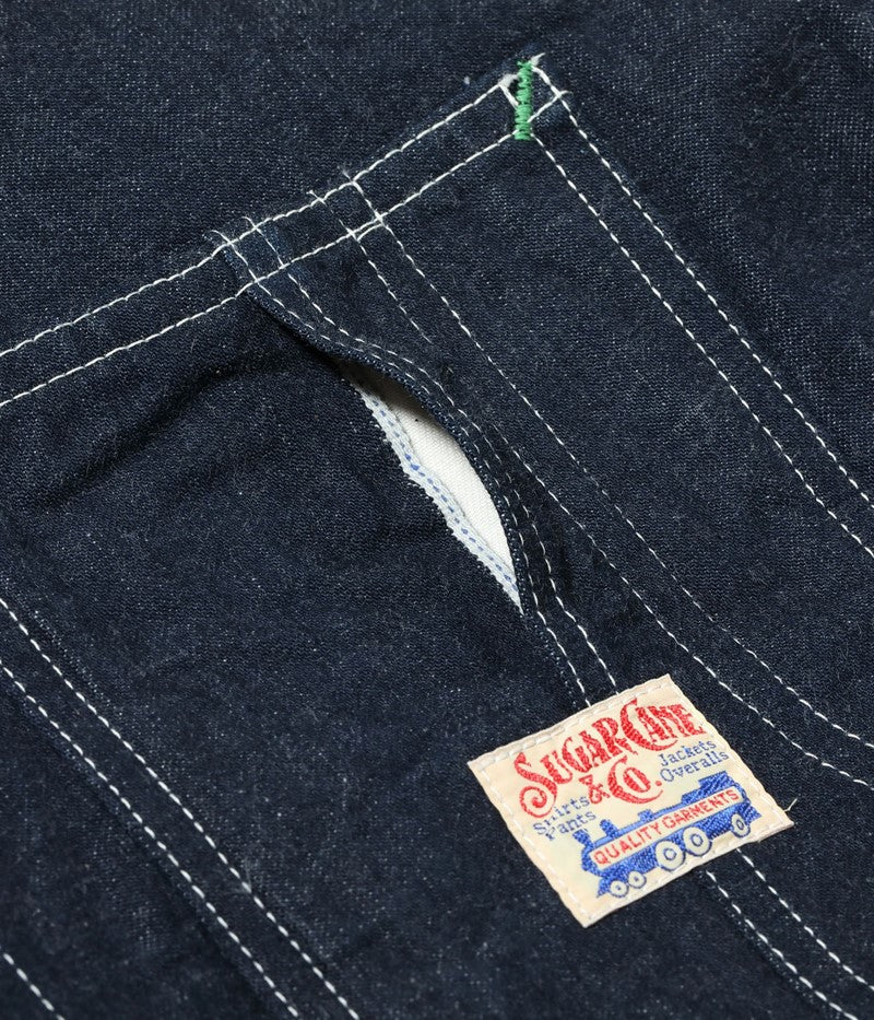 SC15655 / SUGAR CANE 11oz. BLUE DENIM WORK COAT