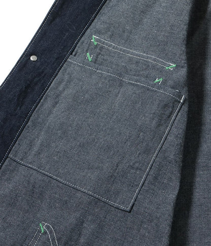 SC15655 / SUGAR CANE 11oz. BLUE DENIM WORK COAT