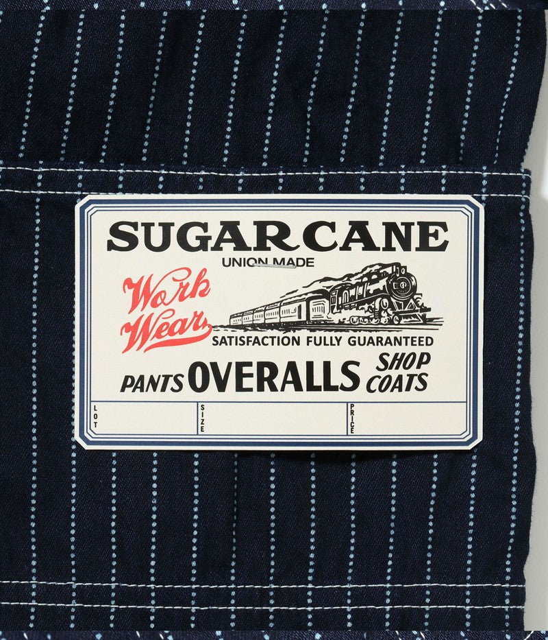 SC15658 / SUGAR CANE 9oz. WABASH STRIPE WORK COAT