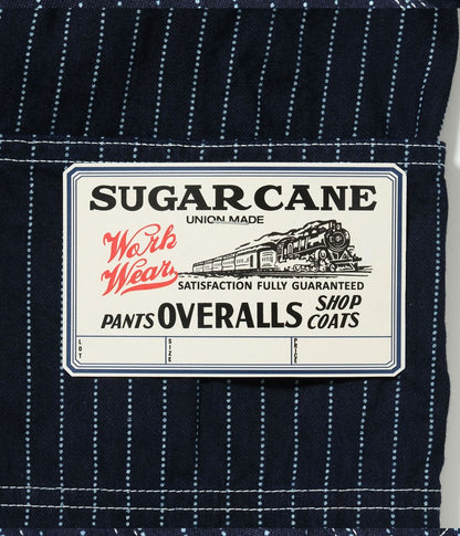 SC15658 / SUGAR CANE 9oz. WABASH STRIPE WORK COAT