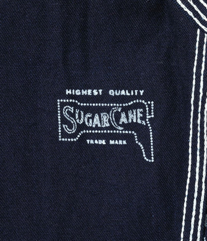 SC15658 / SUGAR CANE 9oz. WABASH STRIPE WORK COAT