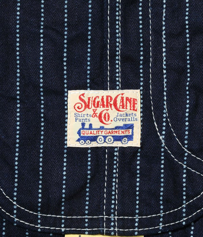 SC15658 / SUGAR CANE 9oz. WABASH STRIPE WORK COAT