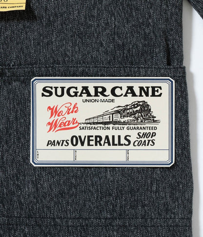 SC15659 / SUGAR CANE 9oz. BLACK COVERT WORK COAT