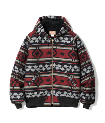 SC15826 / SUGAR CANE NATIVE AMERICAN WOOL COTTON JACQUARD WORK PARKA BOA LINING