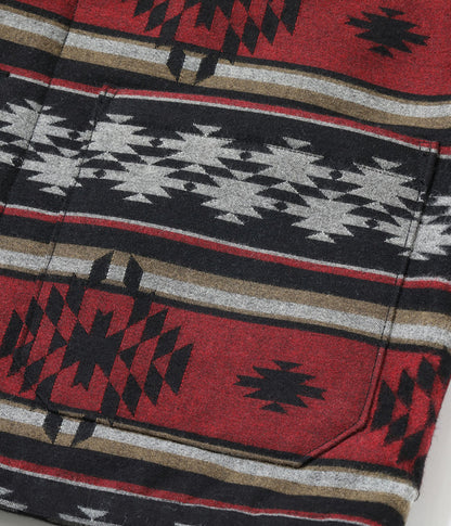 SC15827 / SUGAR CANE  NATIVE AMERICAN WOOL COTTON JACQUARD PADDED WORK COAT