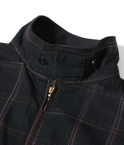 SC15842 / SUGAR CANE RAYON COTTON GABARDINE CHECK SPORTS JACKET