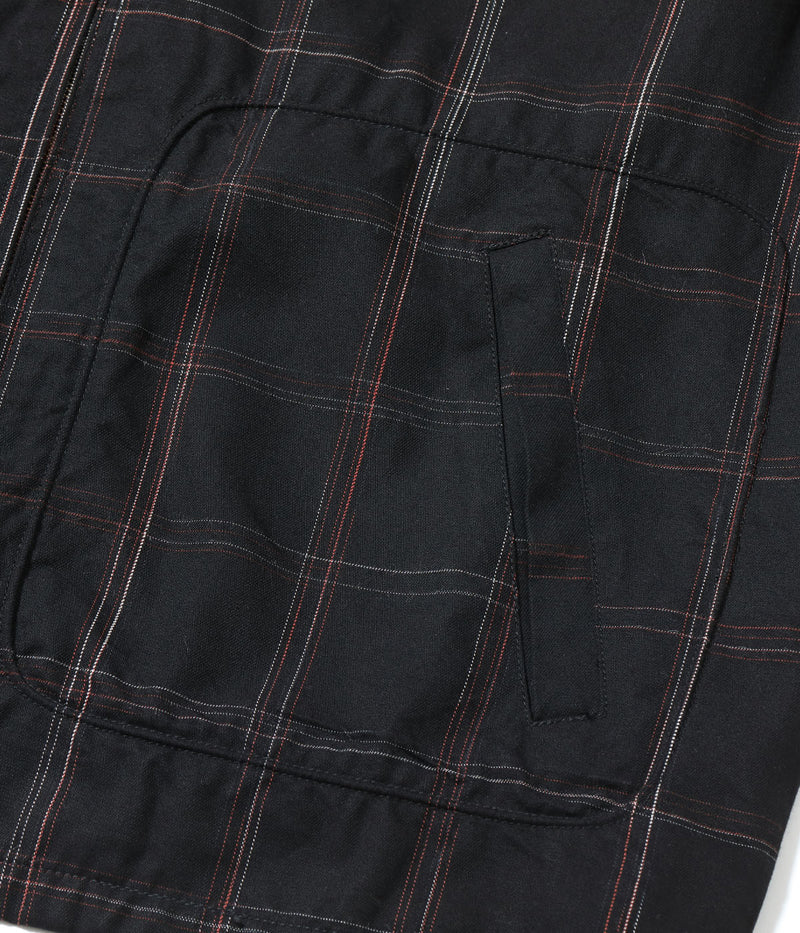 SC15842 / SUGAR CANE RAYON COTTON GABARDINE CHECK SPORTS JACKET