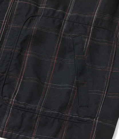 SC15842 / SUGAR CANE RAYON COTTON GABARDINE CHECK SPORTS JACKET