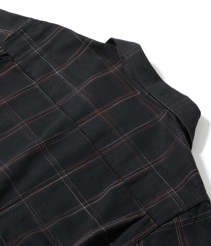 SC15842 / SUGAR CANE RAYON COTTON GABARDINE CHECK SPORTS JACKET