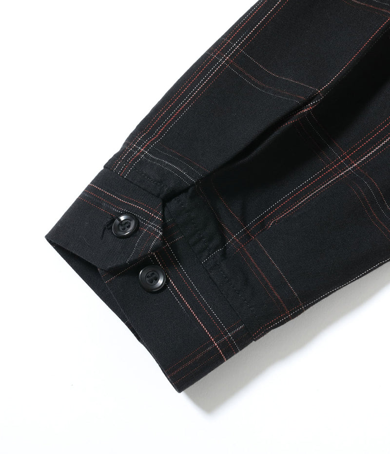 SC15842 / SUGAR CANE RAYON COTTON GABARDINE CHECK SPORTS JACKET
