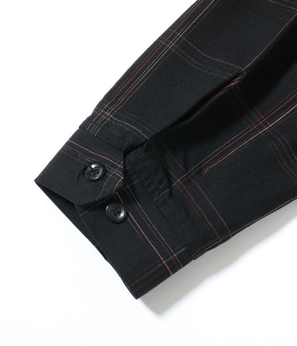 SC15842 / SUGAR CANE RAYON COTTON GABARDINE CHECK SPORTS JACKET