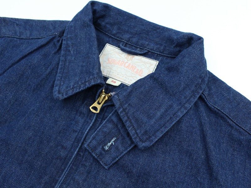 SC15913 / SUGAR CANE DENIM SPORTS JACKET AGED