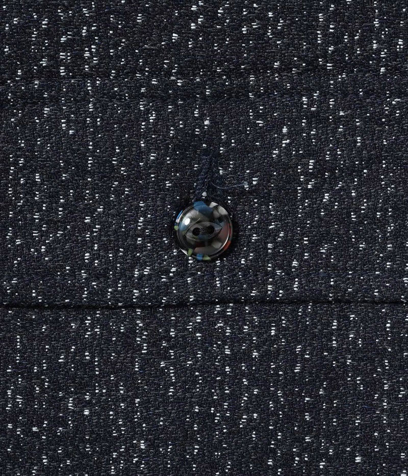 SC16054 / SUGAR CANE FICTION ROMANCE 10.5oz. INDIGO JACQUARD ZIP SHIRT