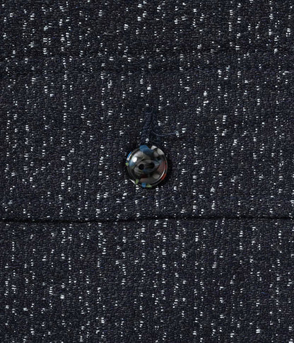 SC16054 / SUGAR CANE FICTION ROMANCE 10.5oz. INDIGO JACQUARD ZIP SHIRT