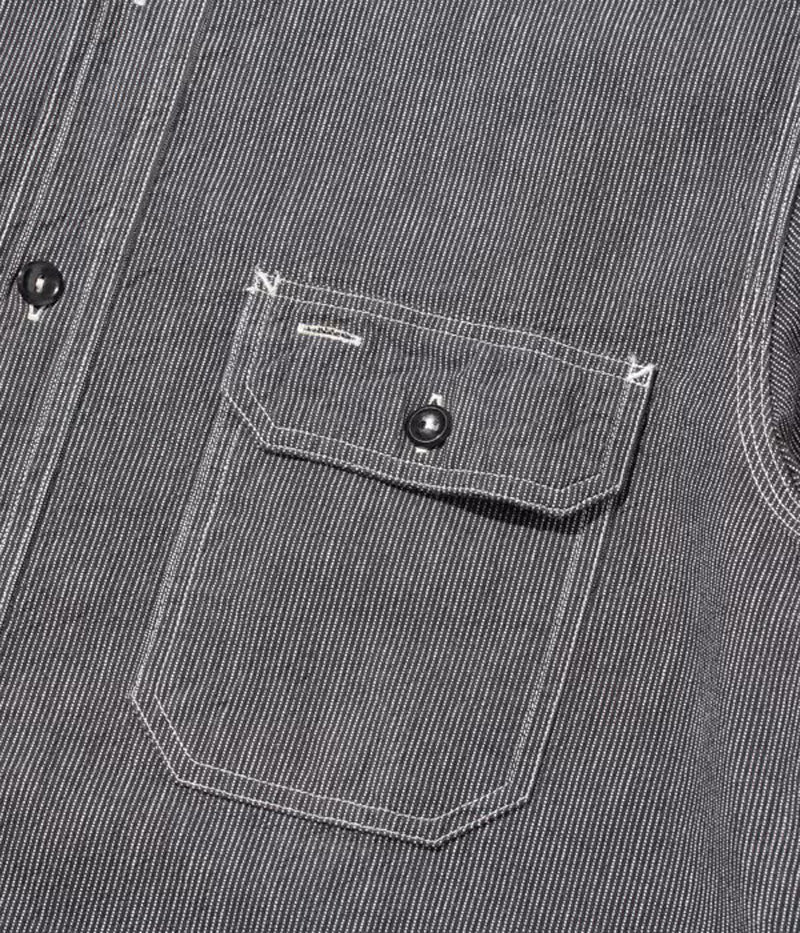 SC25511 / SUGARCANE Jean Cord Work Shirt (Long Sleeve)