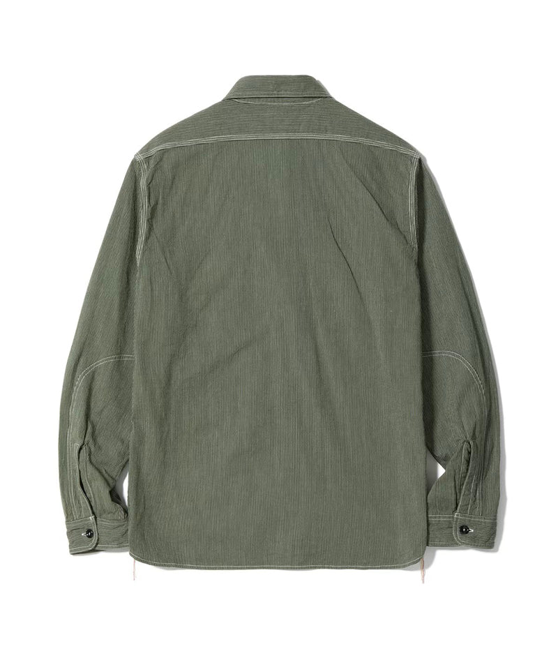 SC25511 / SUGARCANE Jean Cord Work Shirt (Long Sleeve)