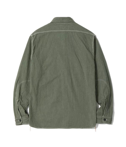 SC25511 / SUGARCANE Jean Cord Work Shirt (Long Sleeve)