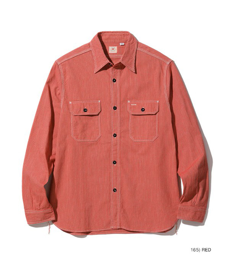 SC25511 / SUGARCANE Jean Cord Work Shirt (Long Sleeve)