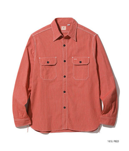 SC25511 / SUGARCANE Jean Cord Work Shirt (Long Sleeve)