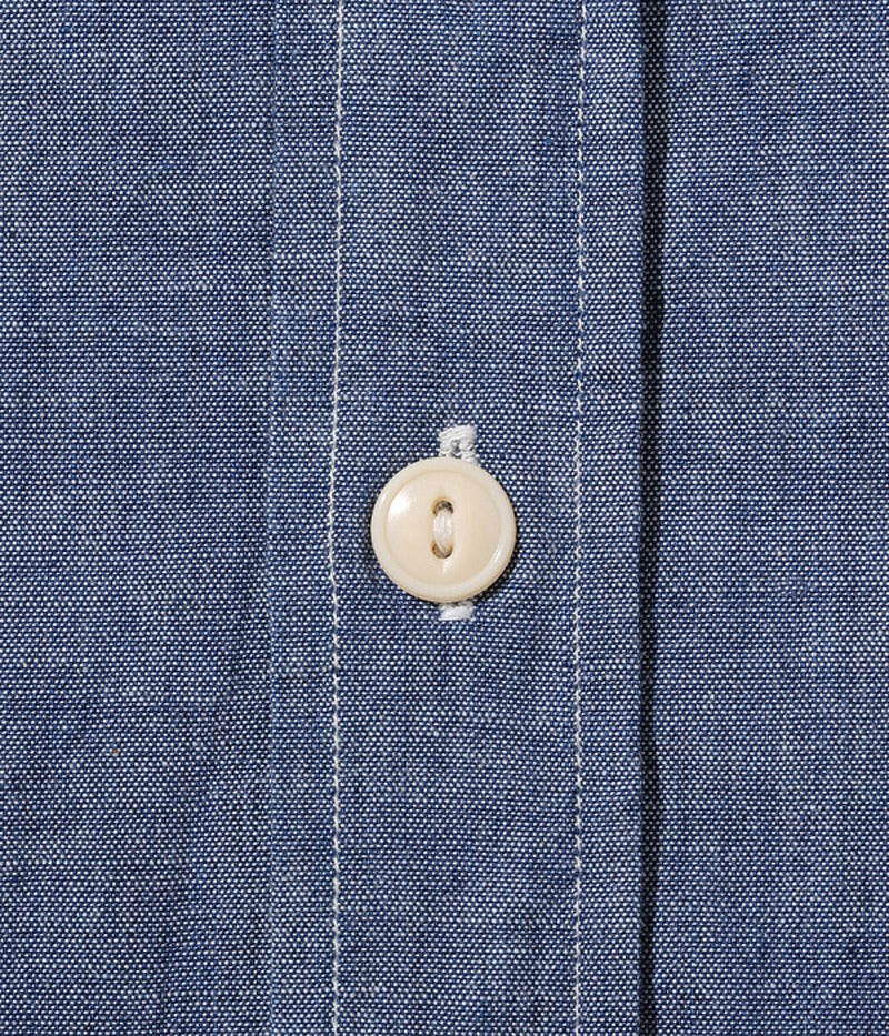 SC27850 / SUGAR CANE BLUE CHAMBRAY WORK SHIRT (LONG SLEEVE)
