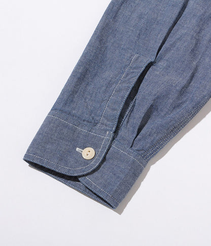 SC27850 / SUGAR CANE BLUE CHAMBRAY WORK SHIRT (LONG SLEEVE)