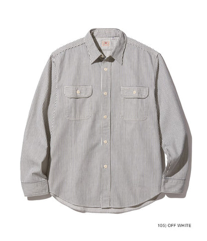 SC27853 / SUGARCANE HICKORY STRIPE WORK SHIRT