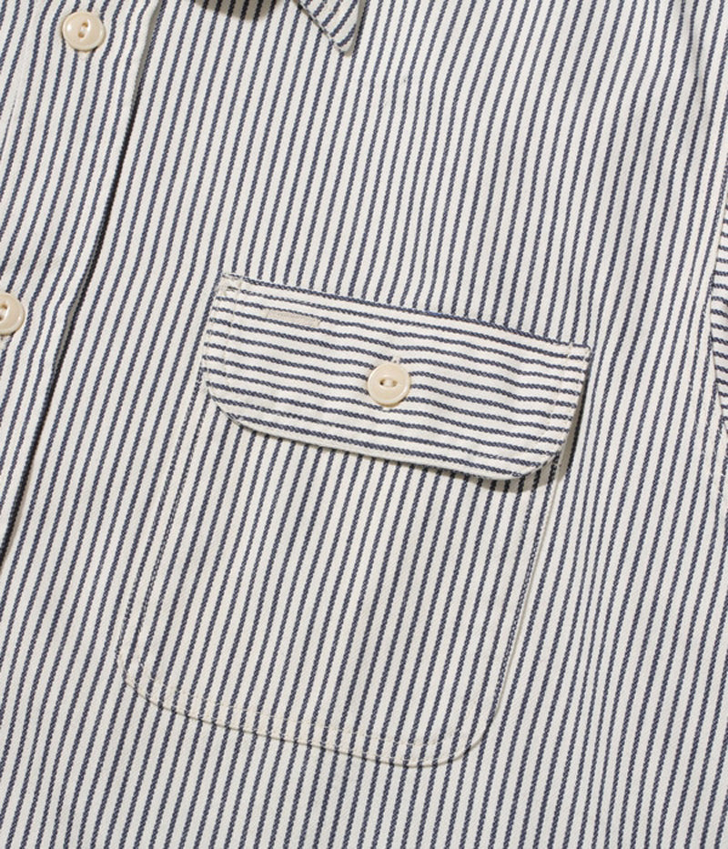 SC27853 / SUGARCANE HICKORY STRIPE WORK SHIRT