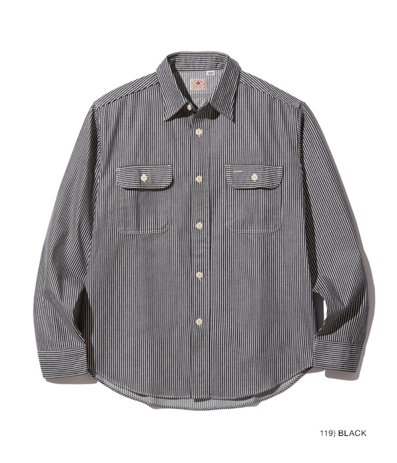 SC27853 / SUGARCANE HICKORY STRIPE WORK SHIRT