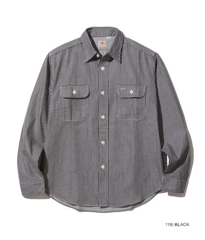 SC27853 / SUGARCANE HICKORY STRIPE WORK SHIRT