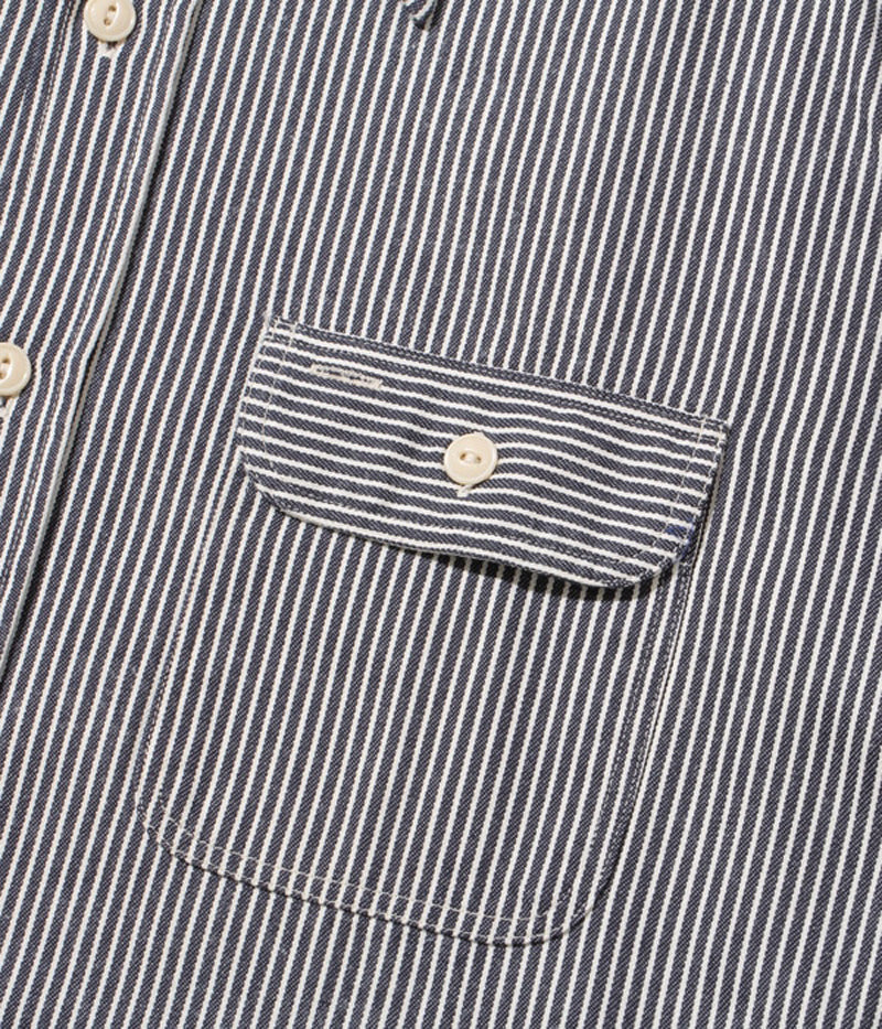 SC27853 / SUGARCANE HICKORY STRIPE WORK SHIRT