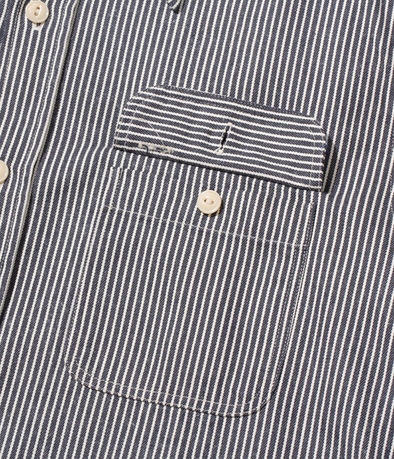 SC27853 / SUGARCANE HICKORY STRIPE WORK SHIRT