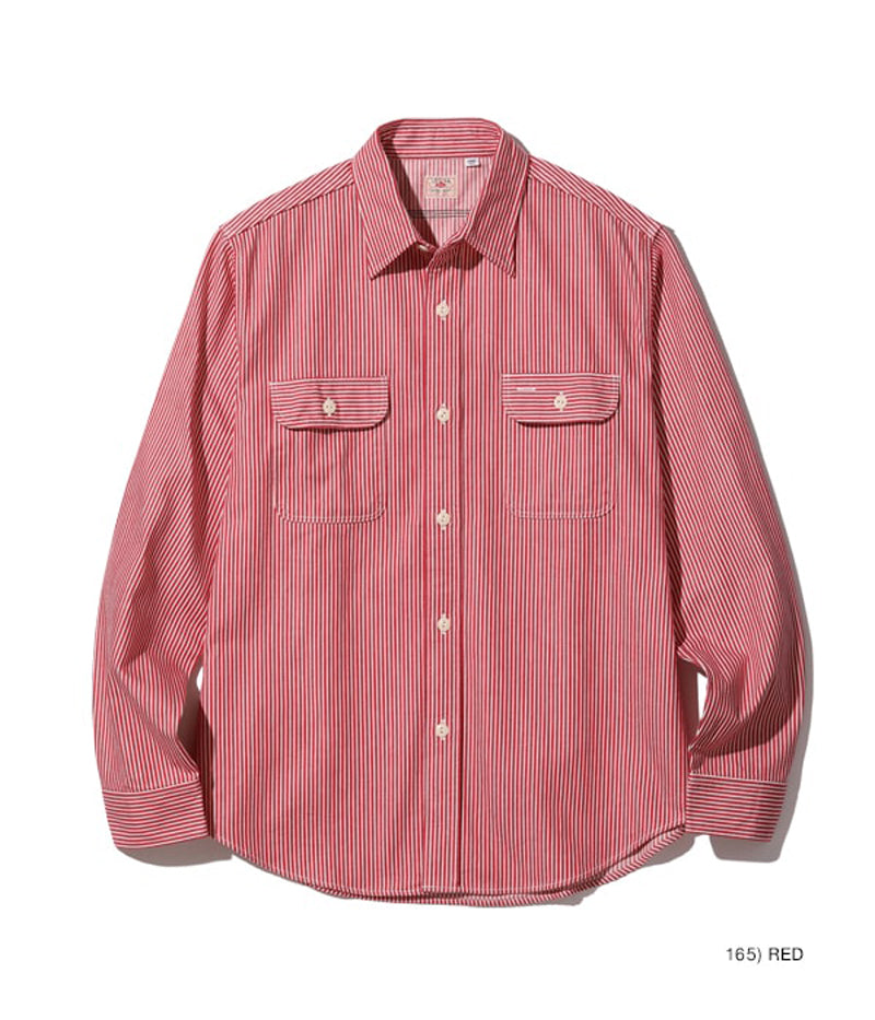 SC27853 / SUGARCANE HICKORY STRIPE WORK SHIRT