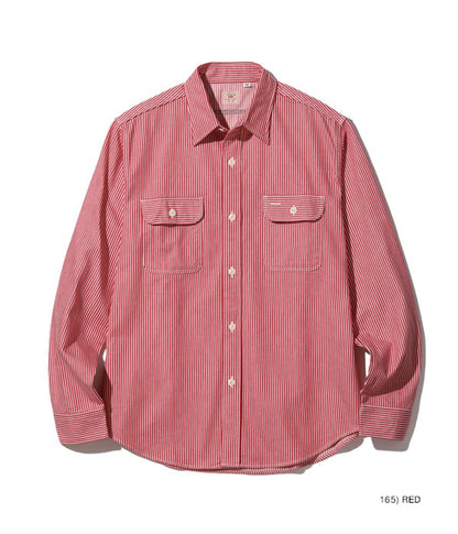 SC27853 / SUGARCANE HICKORY STRIPE WORK SHIRT