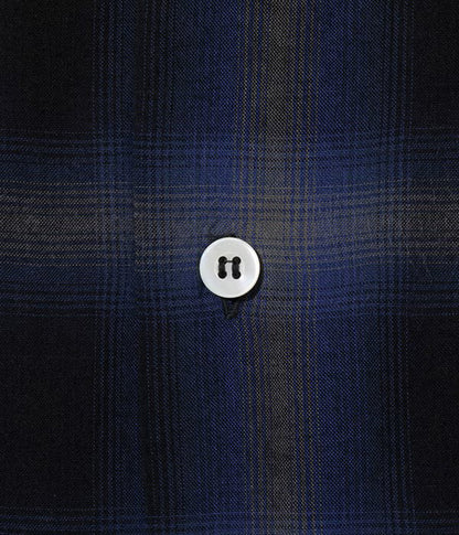 SC29120 / SUGAR CANE RAYON OMBRE CHECK OPEN SHIRT