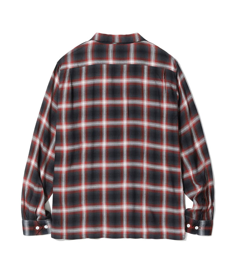 SC29120 / SUGAR CANE RAYON OMBRE CHECK OPEN SHIRT – Klaxon