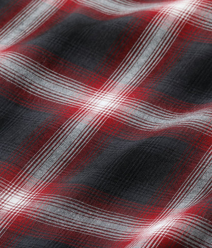 SC29120 / SUGAR CANE RAYON OMBRE CHECK OPEN SHIRT