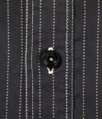 SC29585 / SUGAR CANE FICTION ROMANCE 8.5oz. BLACK WABASH STRIPE WORK SHIRT