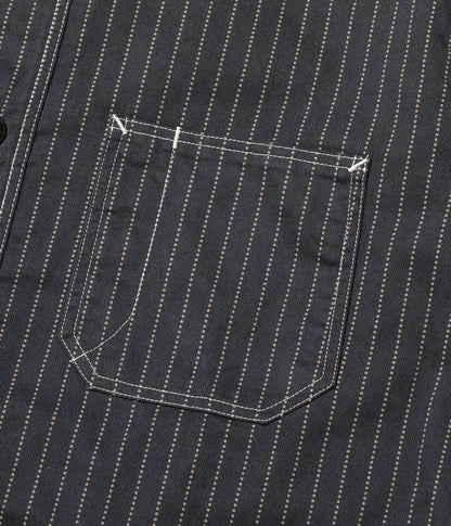 SC29585 / SUGAR CANE FICTION ROMANCE 8.5oz. BLACK WABASH STRIPE WORK SHIRT