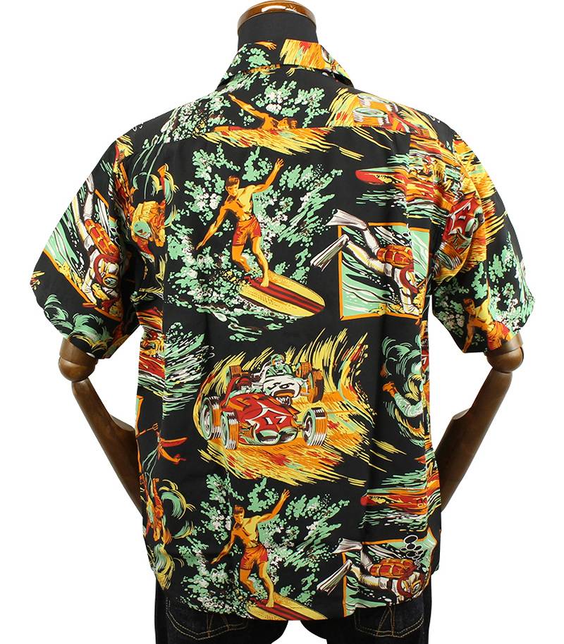 SC38992 / Mister Freedom x SUN SURF ROCK'N ROLL SHIRT - ACTION PACKED TYPE II -